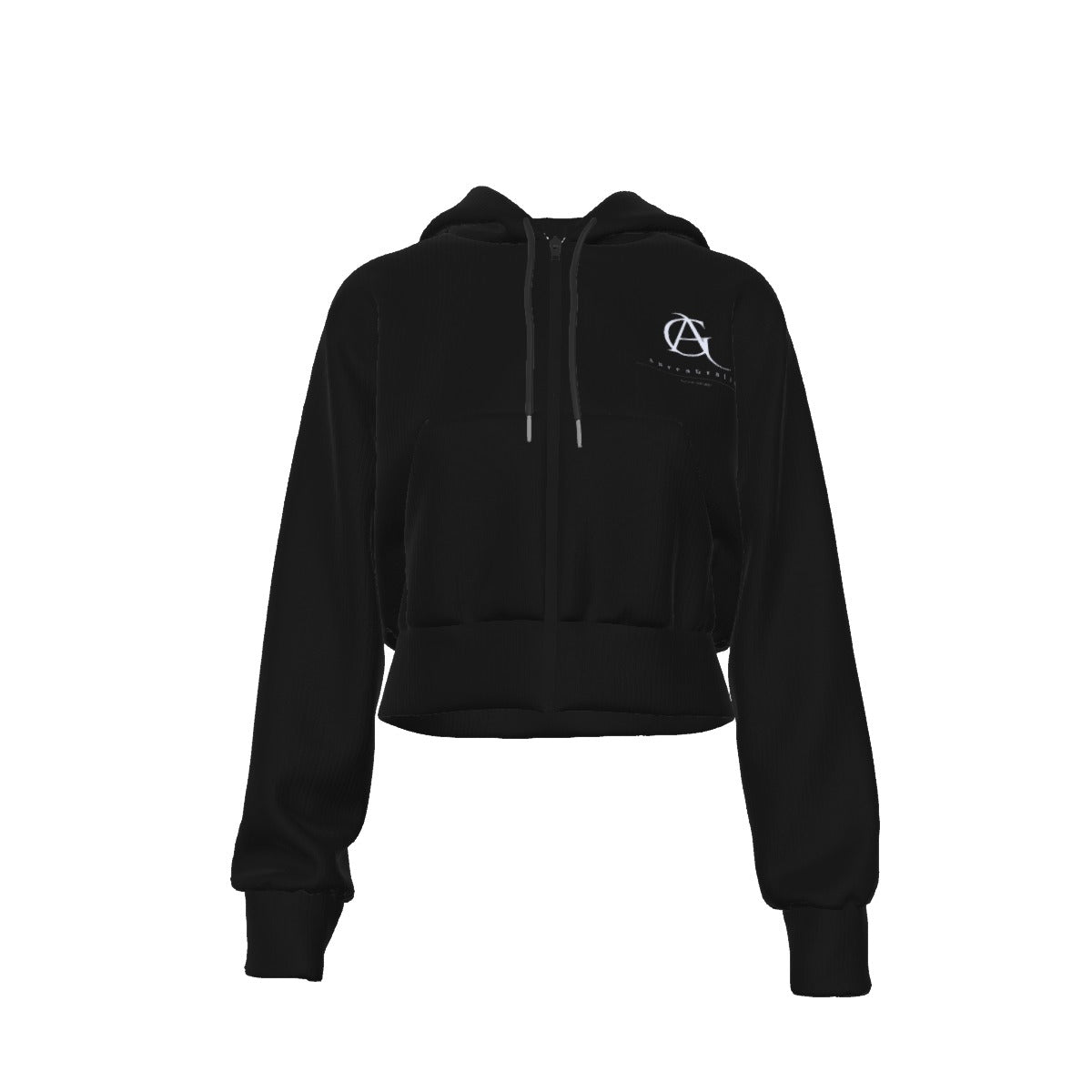 Virtus Cropped Zip Hoodie
