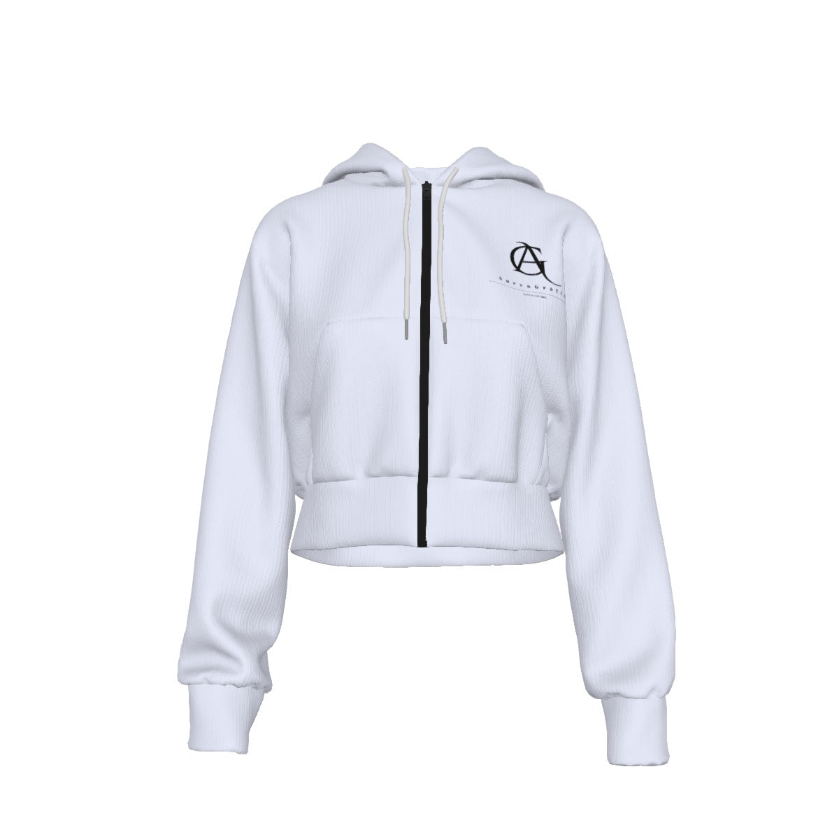 Virtus Cropped Zip Hoodie