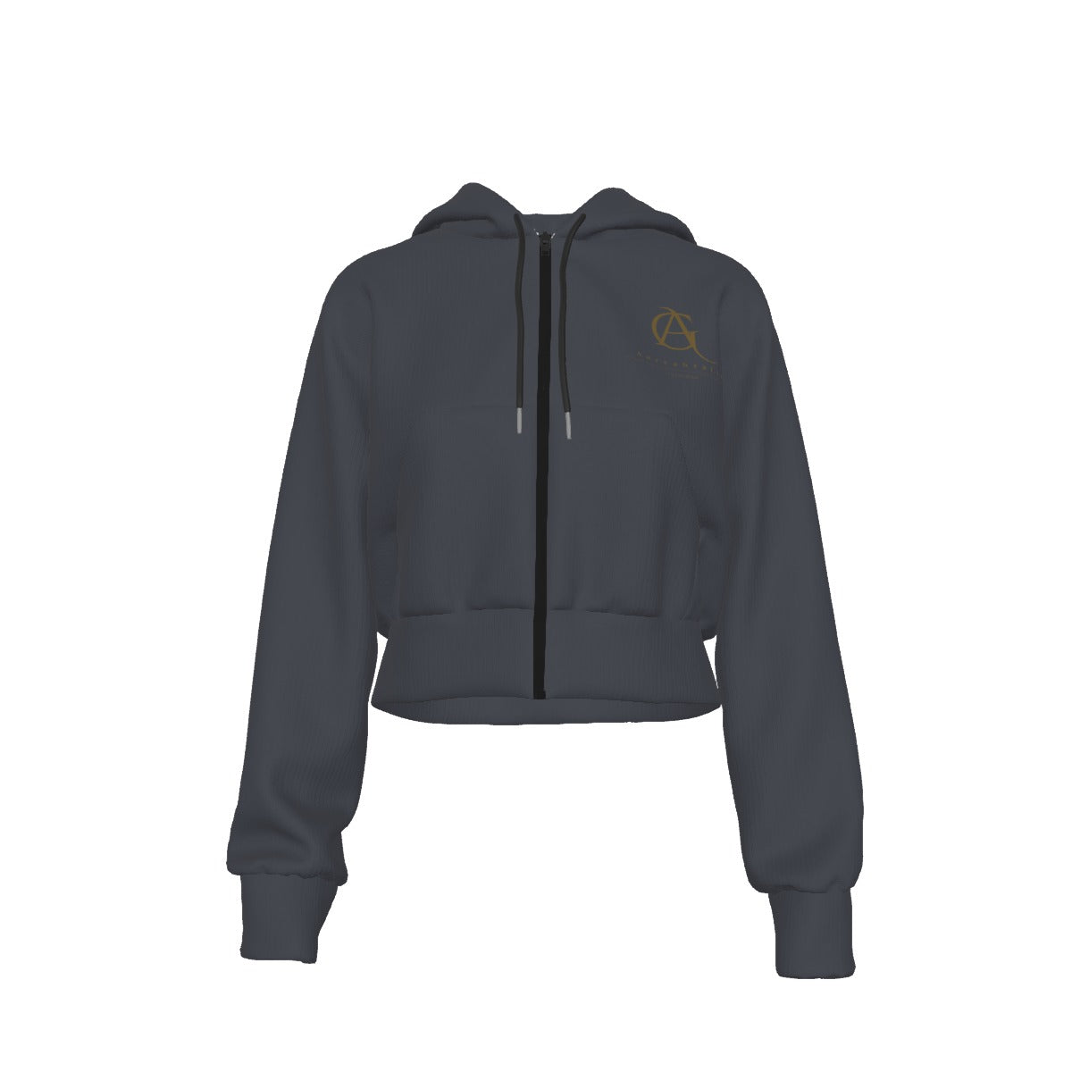 Virtus Cropped Zip Hoodie