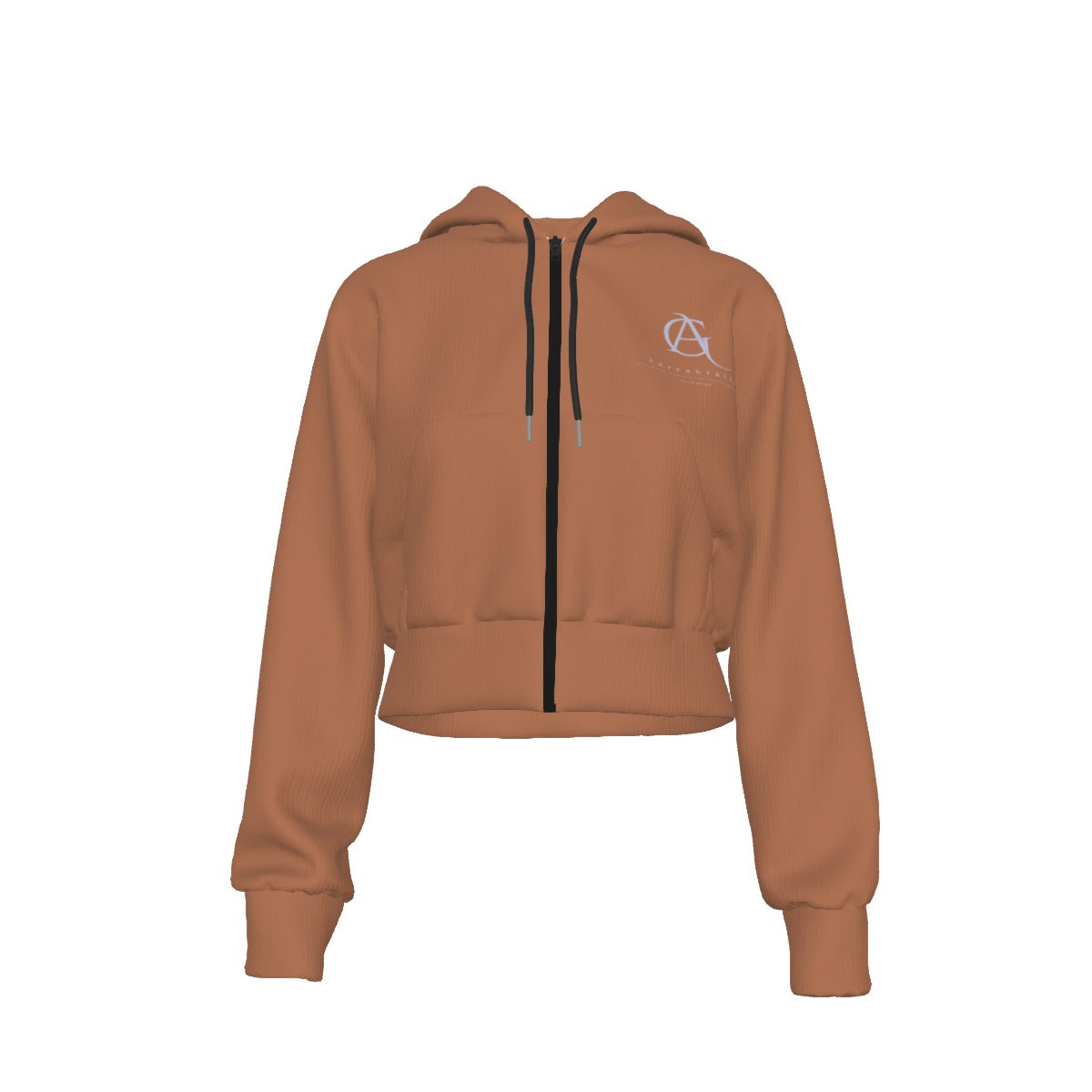 Virtus Cropped Zip Hoodie