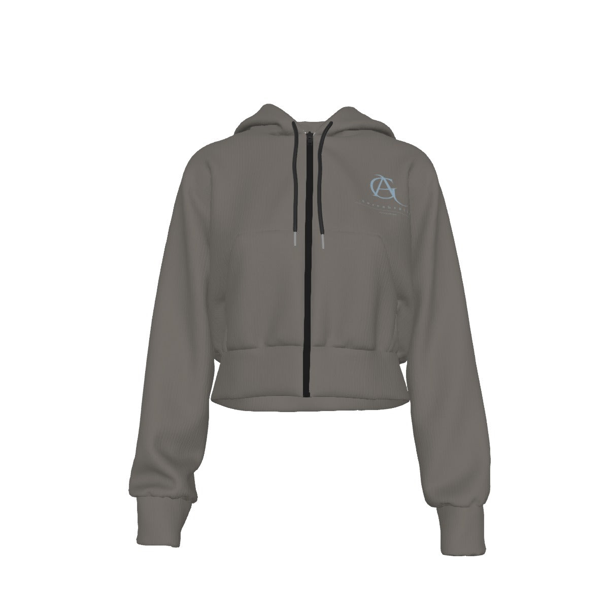 Virtus Cropped Zip Hoodie