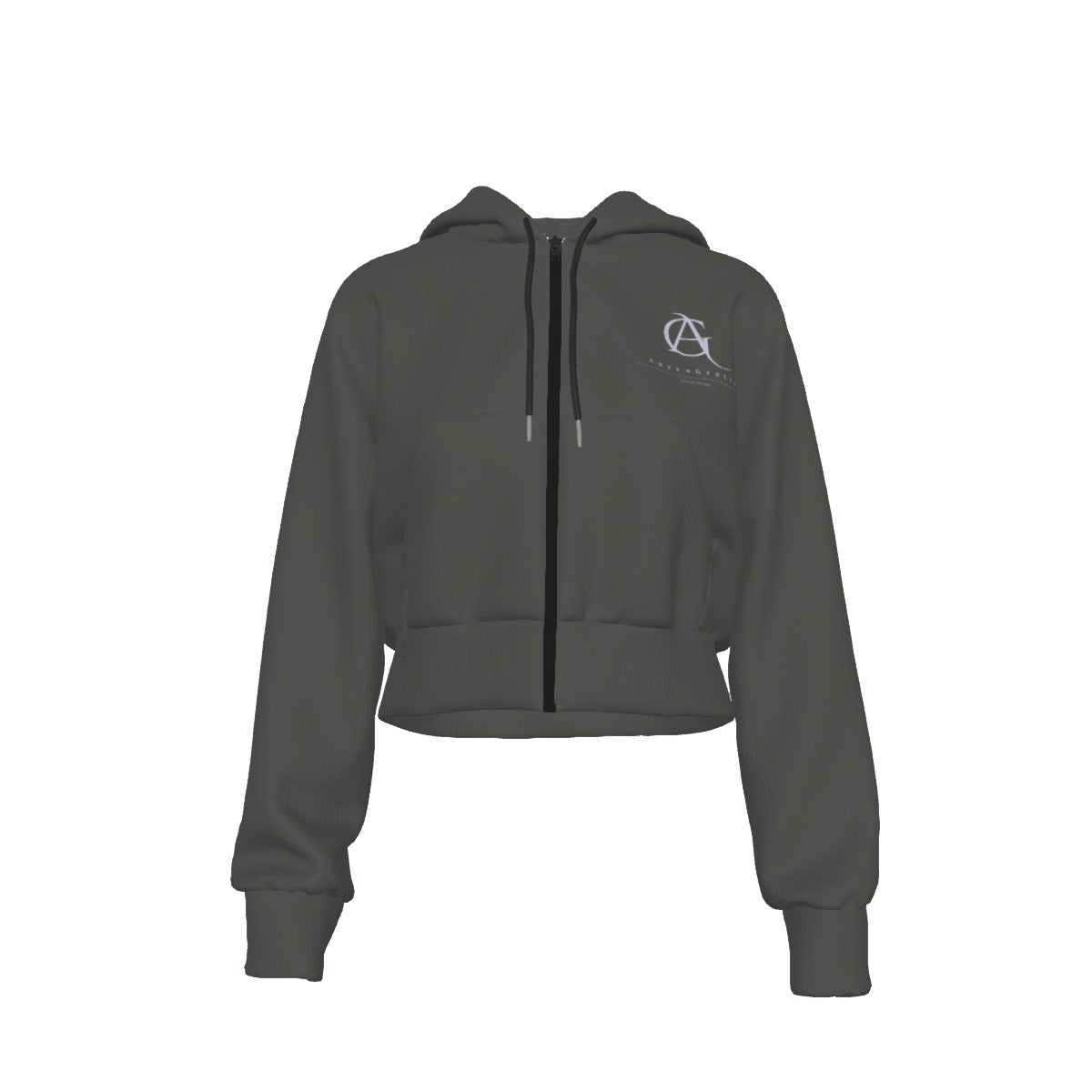 Virtus Cropped Zip Hoodie