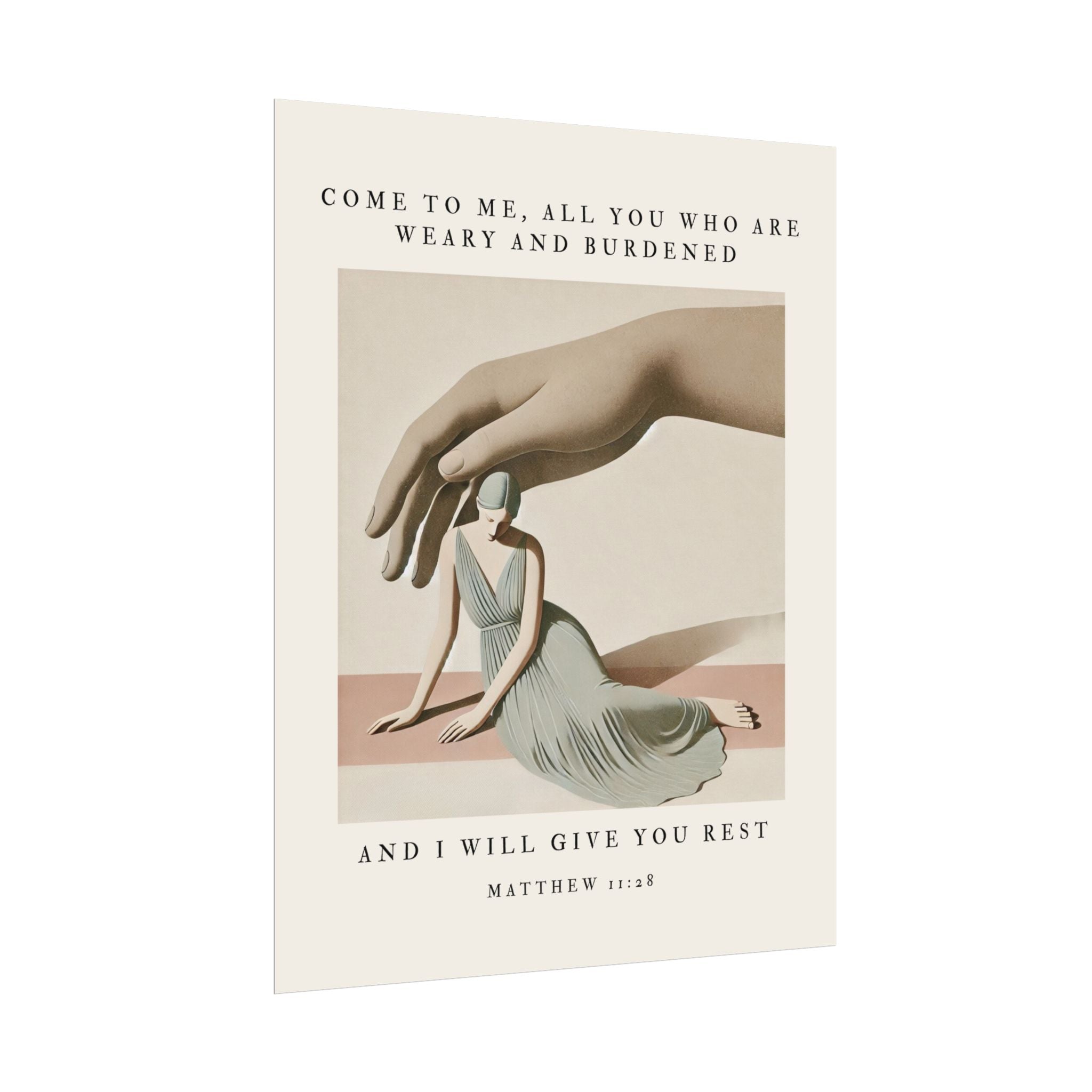 Held in Rest – Matthew 11:28 Wall Art