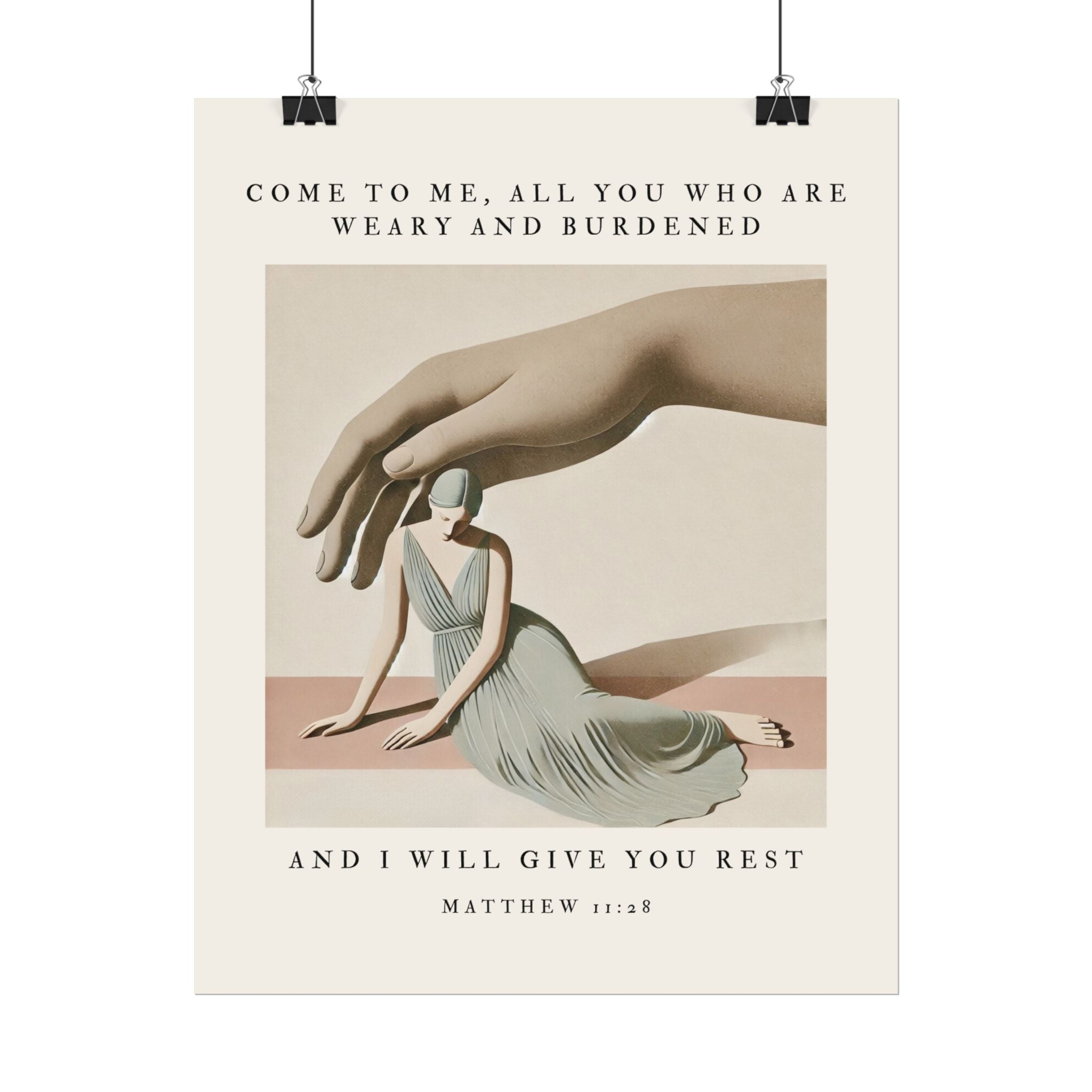 Held in Rest – Matthew 11:28 Wall Art