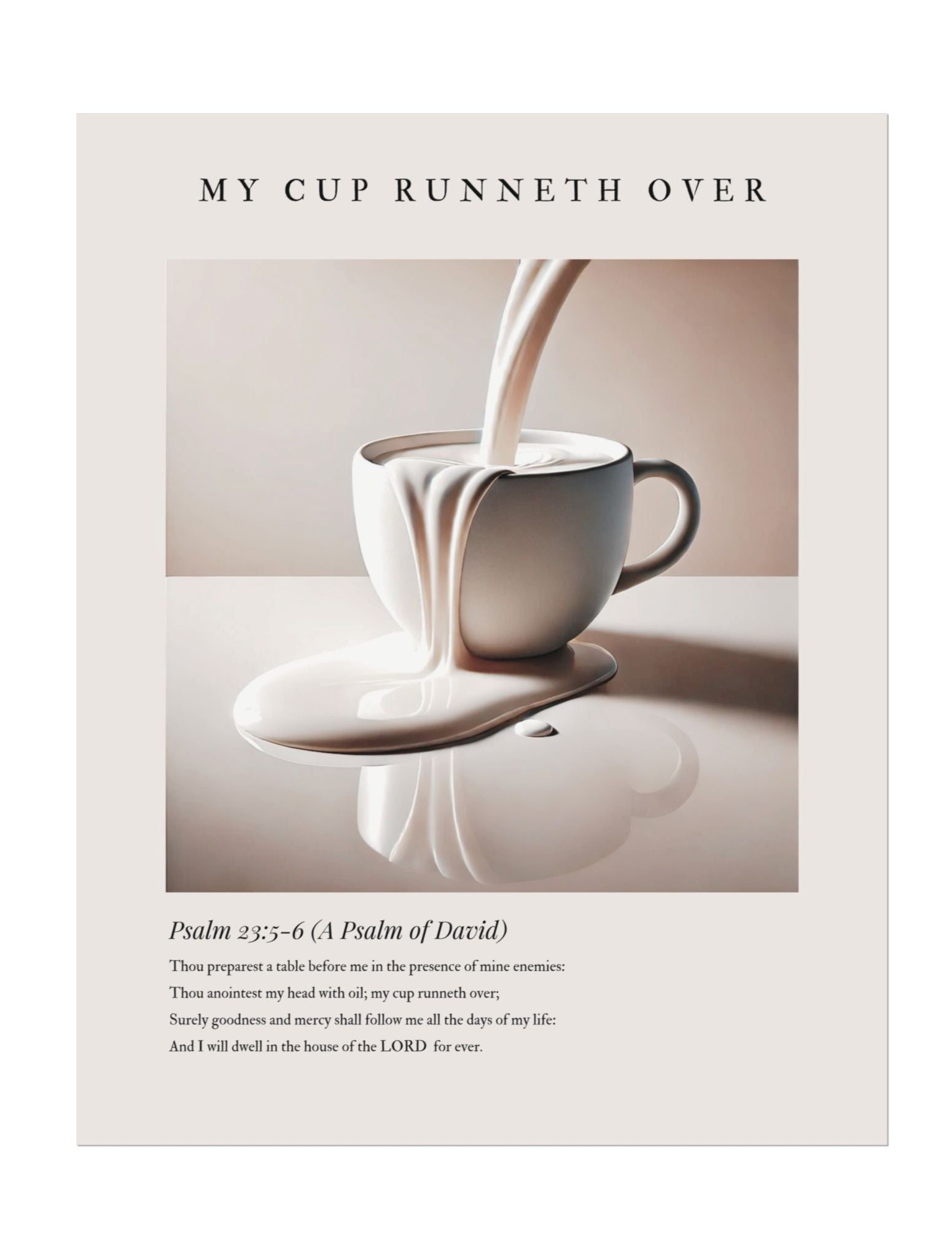 Overflow – Psalm 23 Wall Art