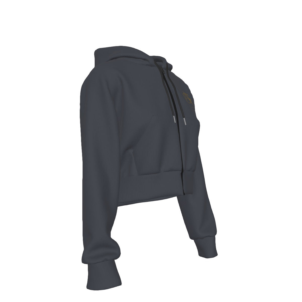 Virtus Cropped Zip Hoodie