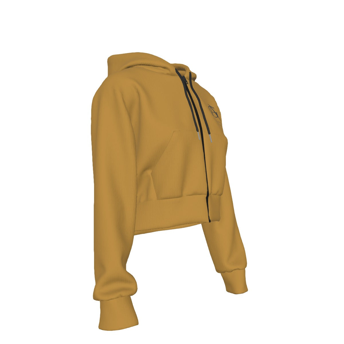 Virtus Cropped Zip Hoodie