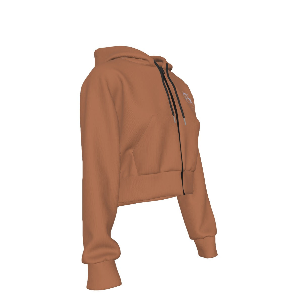 Virtus Cropped Zip Hoodie