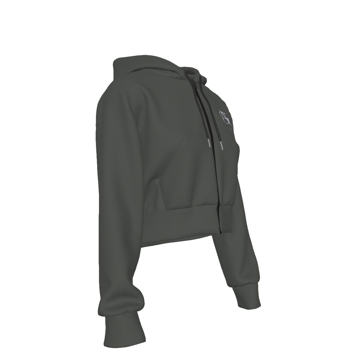 Virtus Cropped Zip Hoodie