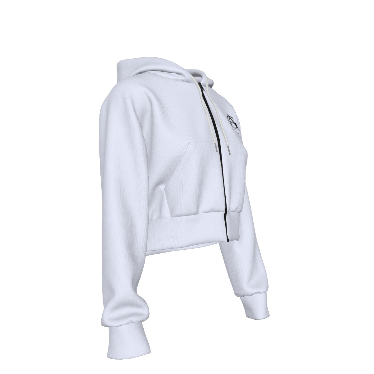 Virtus Cropped Zip Hoodie