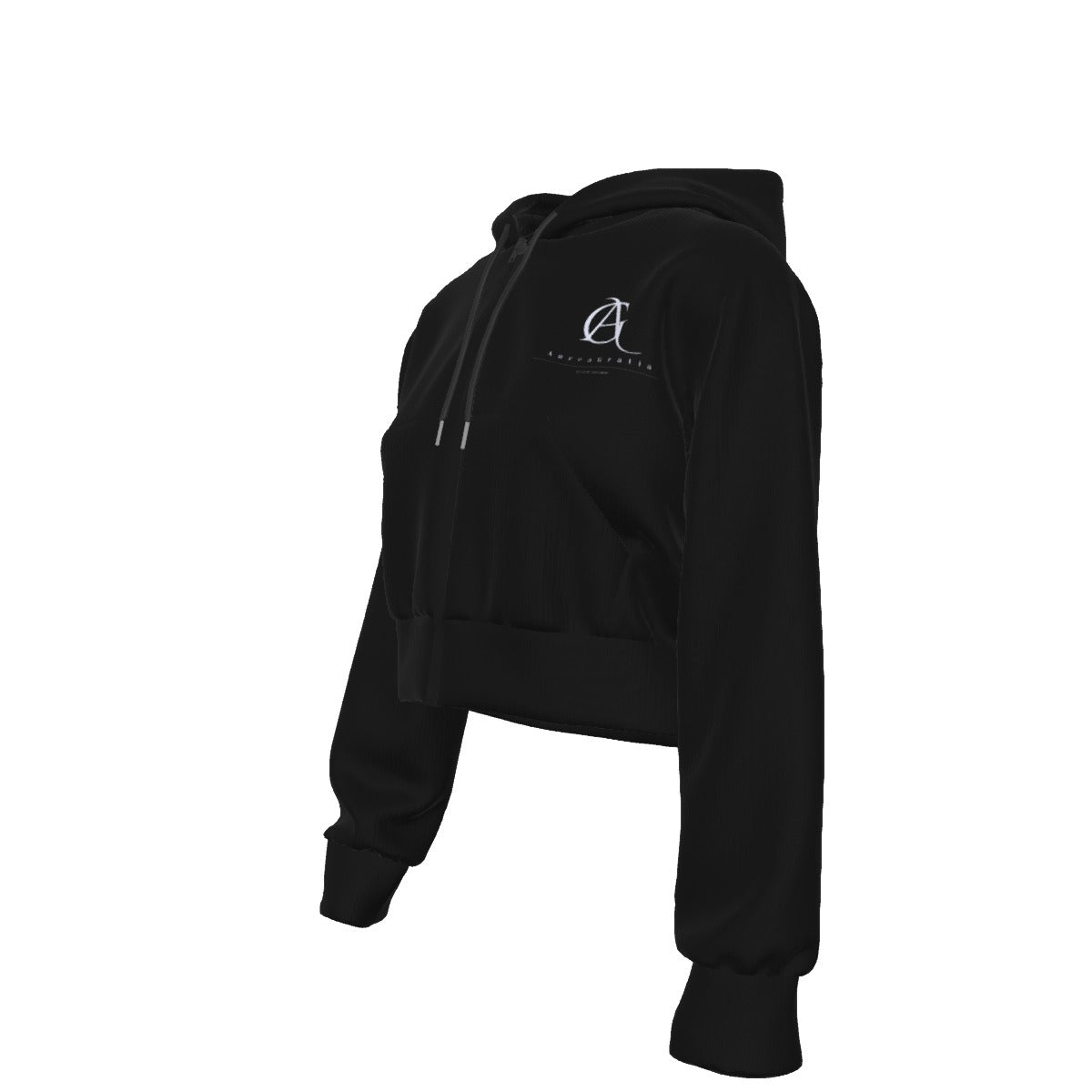 Virtus Cropped Zip Hoodie