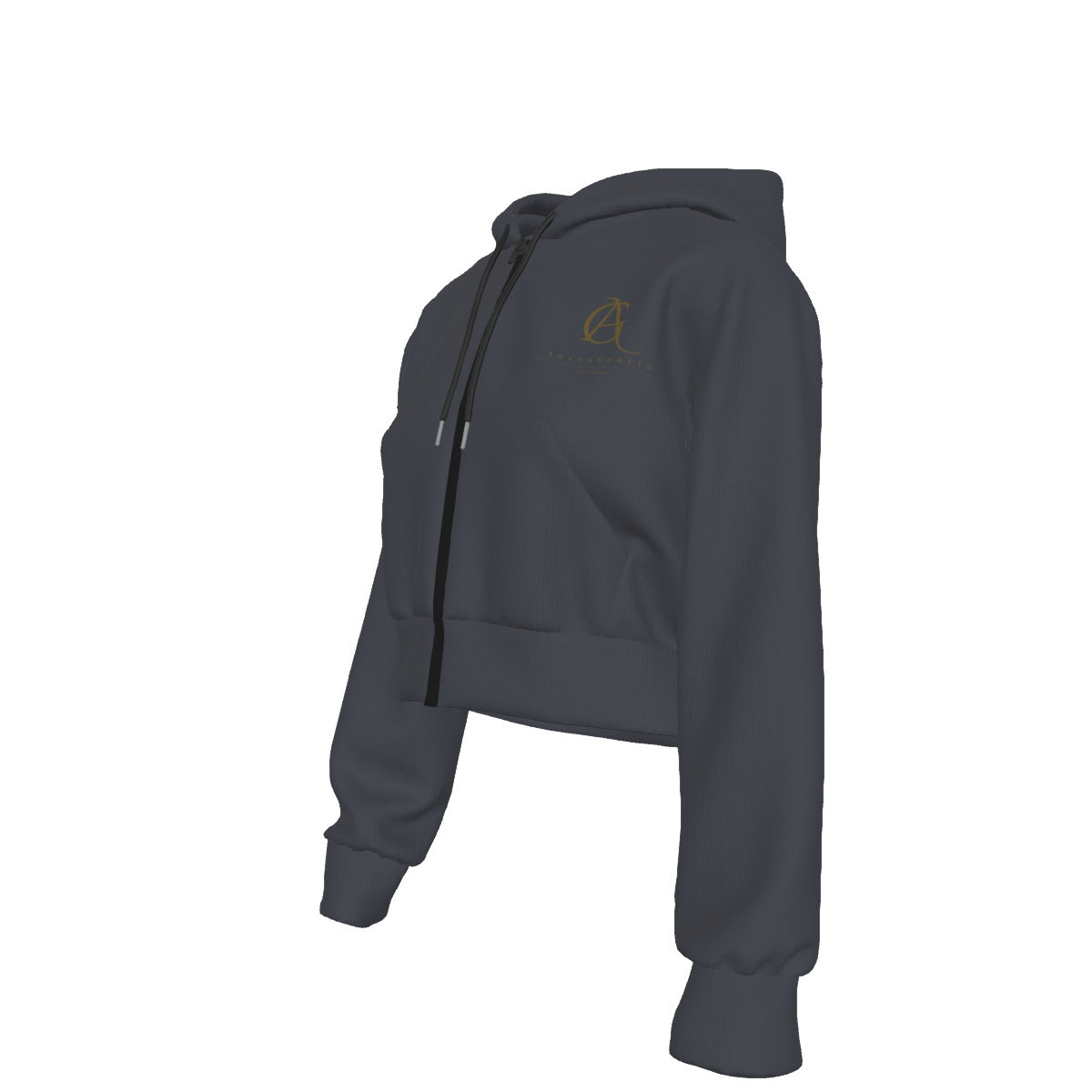 Virtus Cropped Zip Hoodie