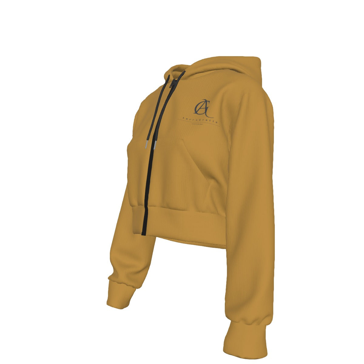 Virtus Cropped Zip Hoodie