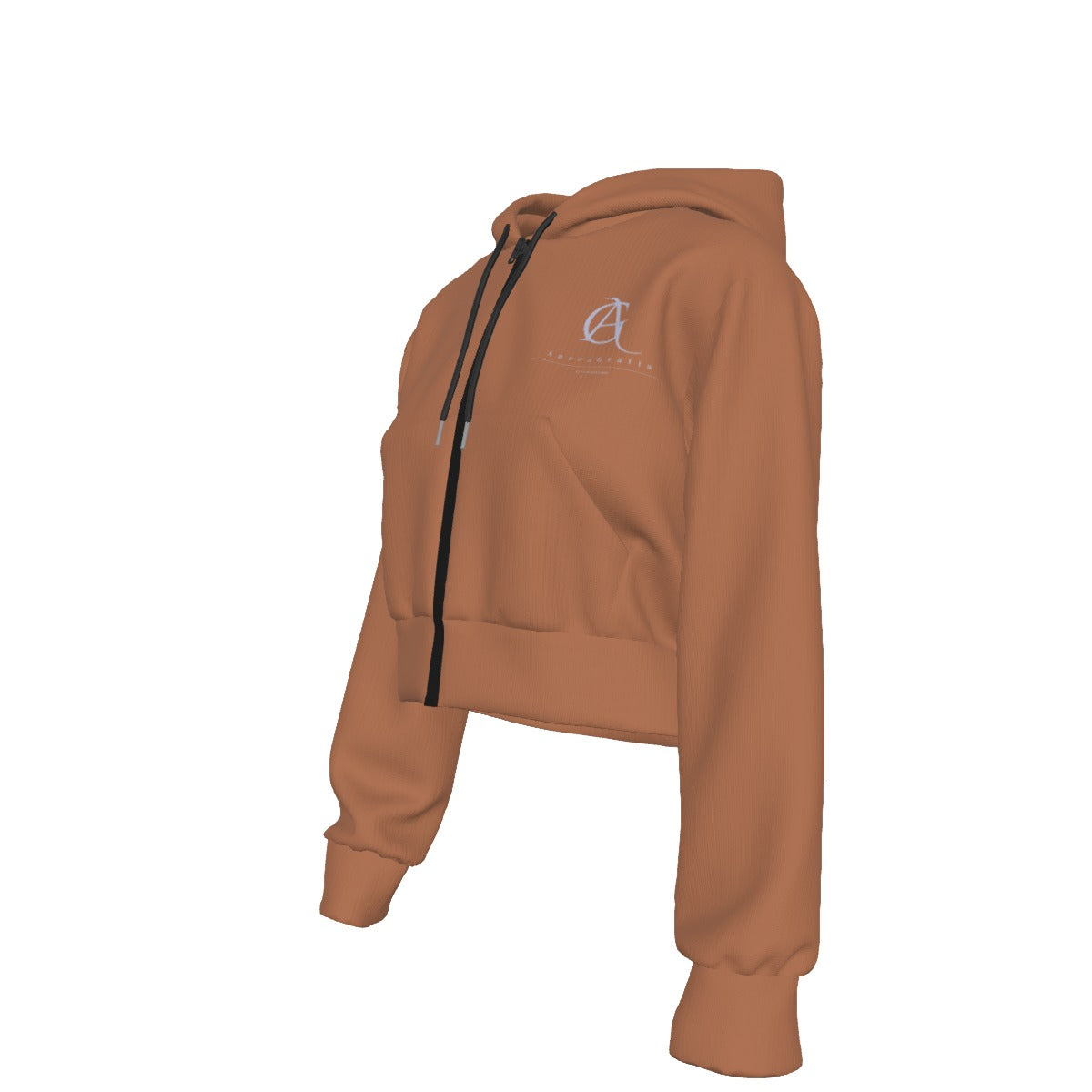 Virtus Cropped Zip Hoodie