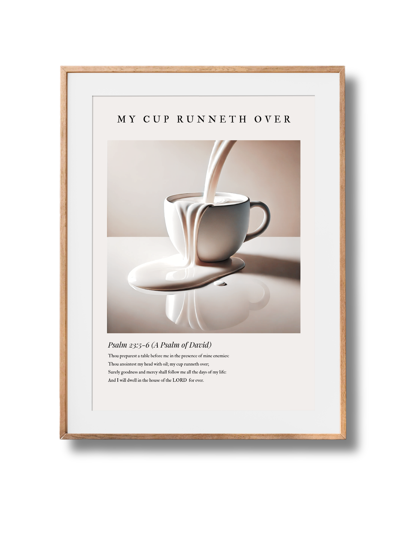 Overflow – Psalm 23 Wall Art