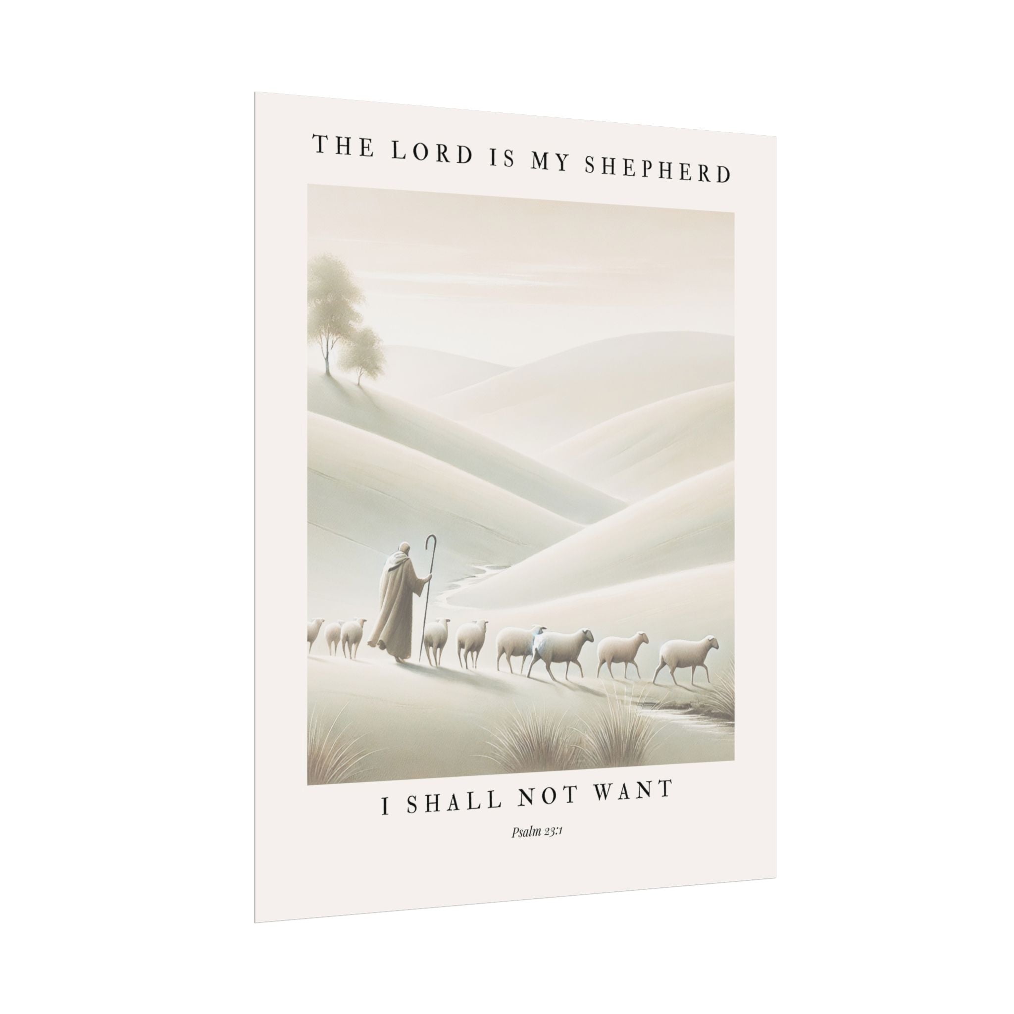 I Shall Not Want – Psalm 23 Wall Art