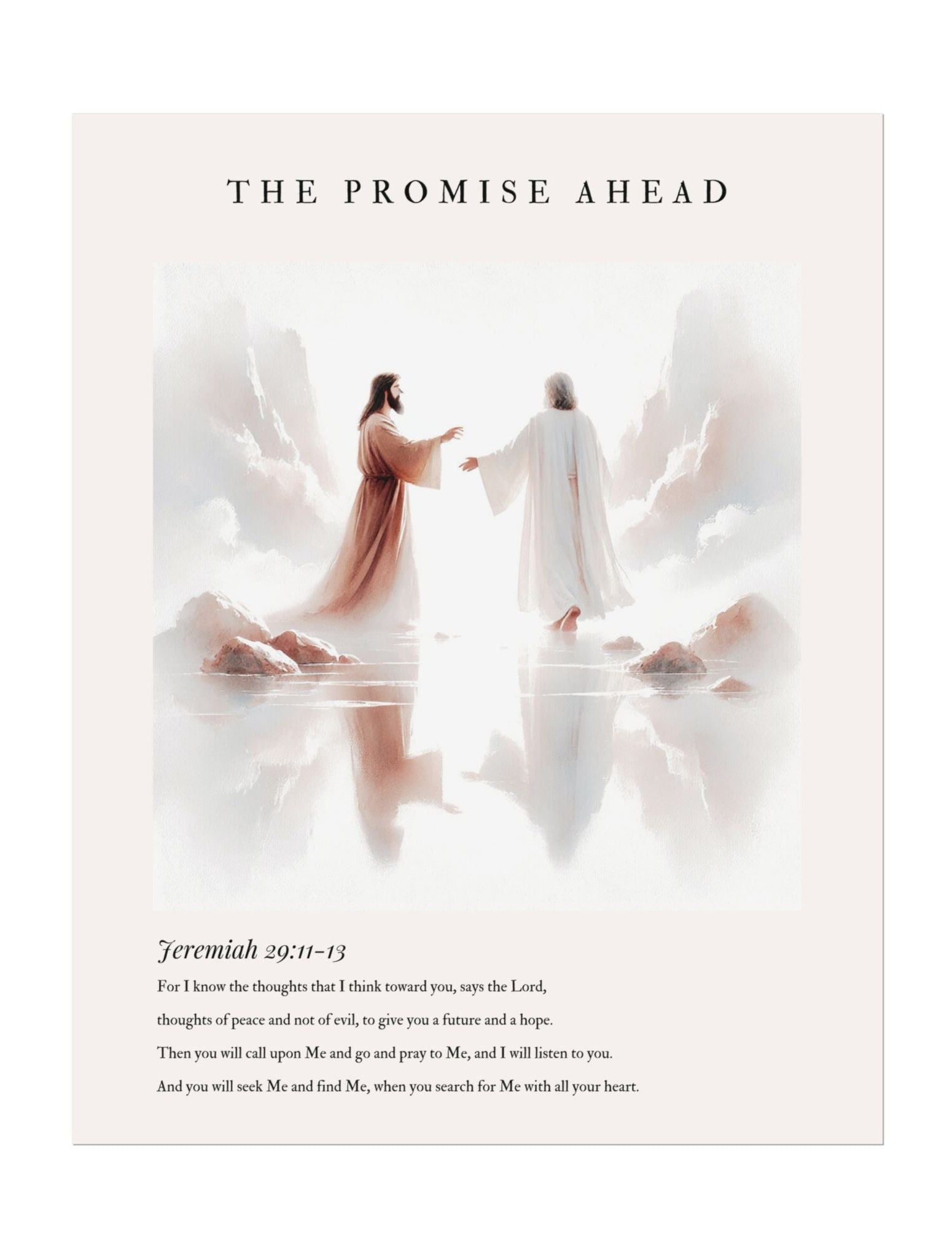 The Promise Ahead – Jeremiah 29:11-13 Wall Art