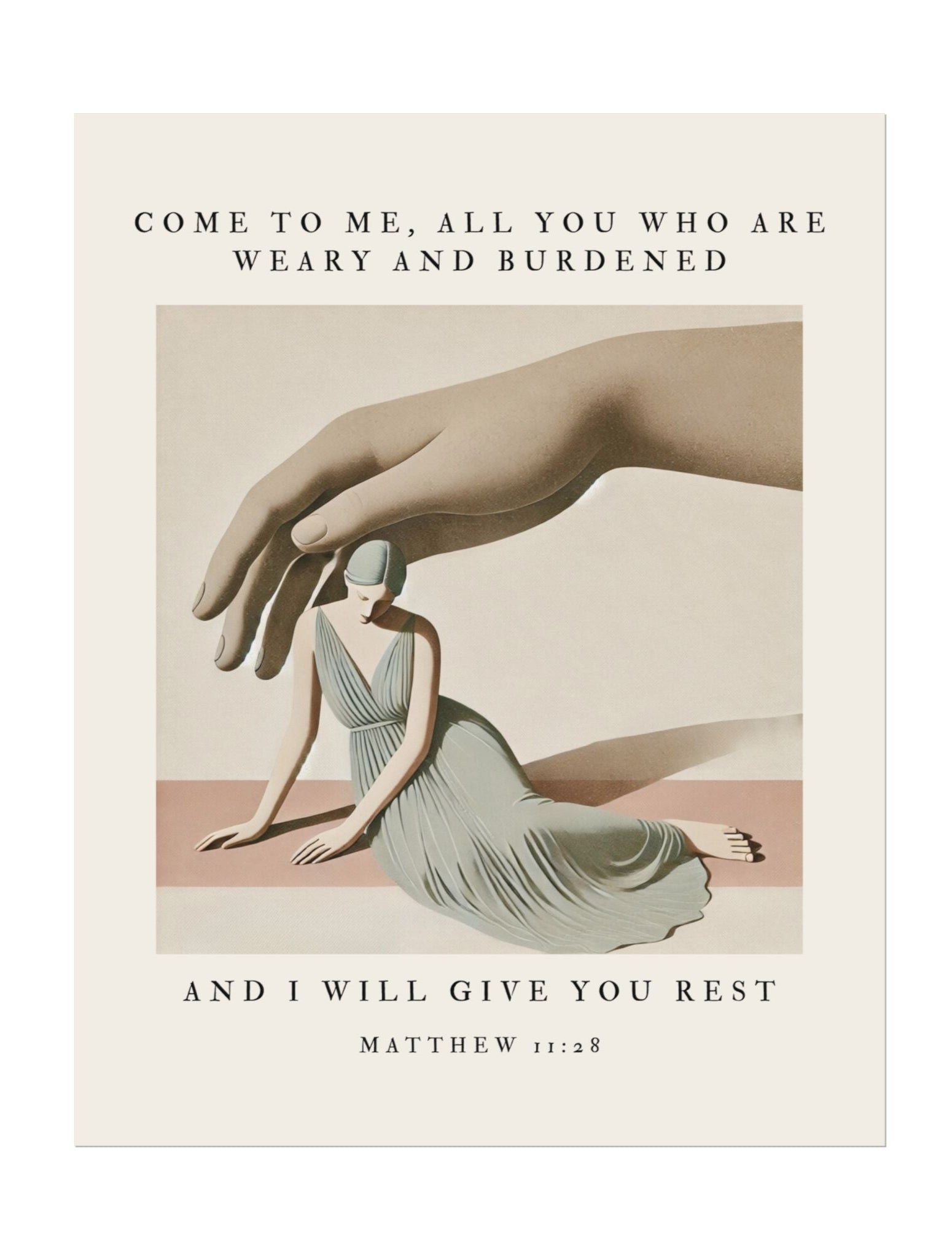 Held in Rest – Matthew 11:28 Wall Art