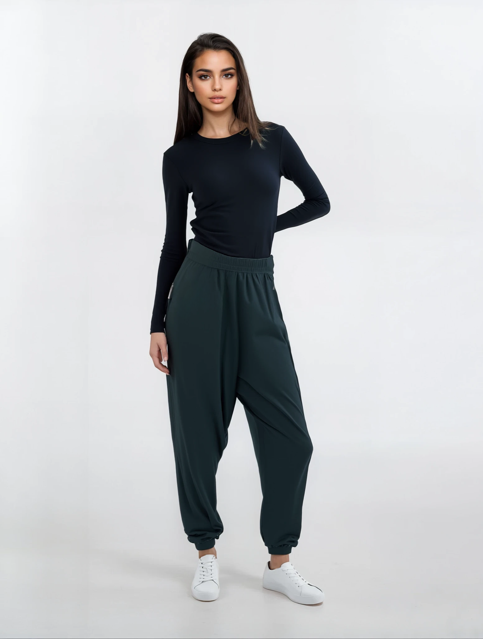 Excelsa Scuba Drape Pants