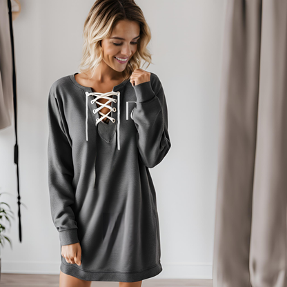 Tabitha's Grace Lace-Up Sweatshirt