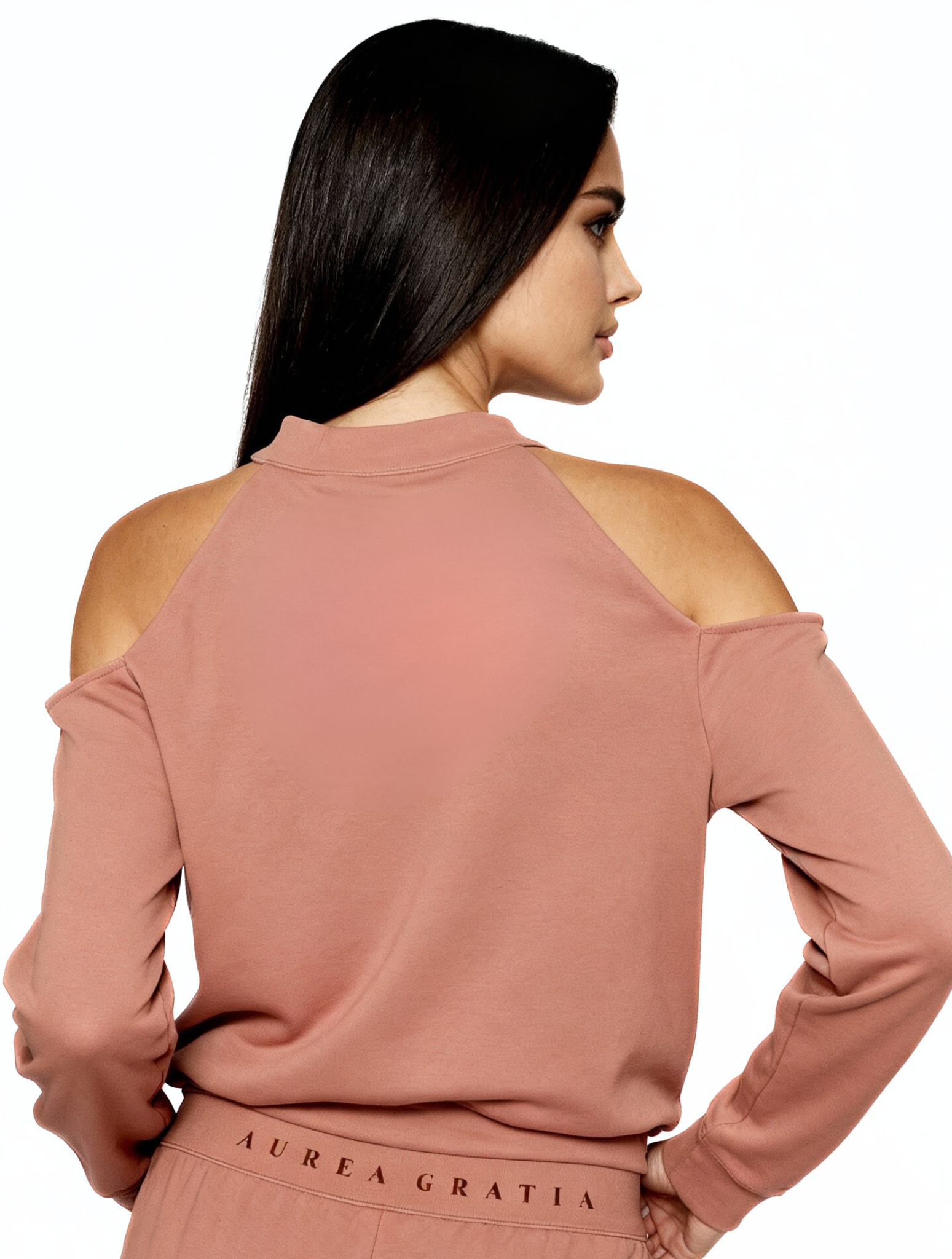 Lucent Grace Cold-Shoulder Sweatshirt