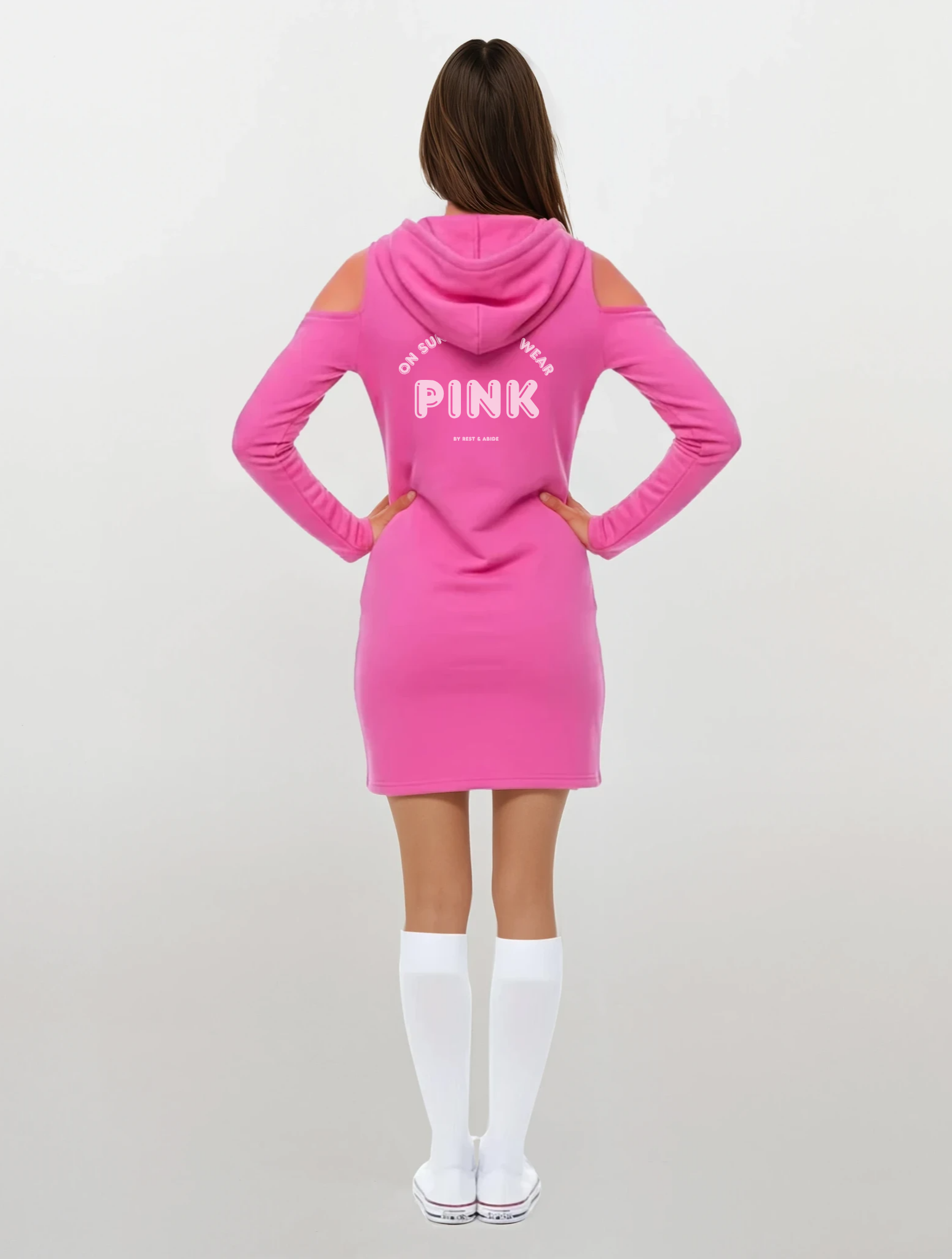 Audax Cold-Shoulder Hoodie Dress —✨ Limited Edition